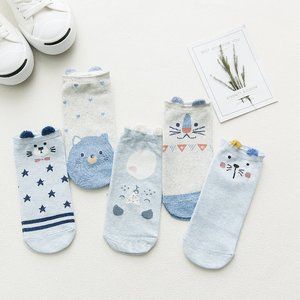 5 pairs ankle socks / no show socks